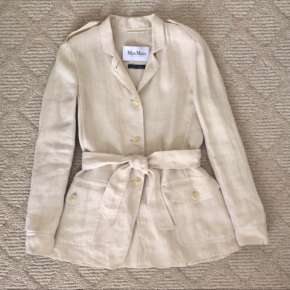 MaxMara Linen Safari Jacket